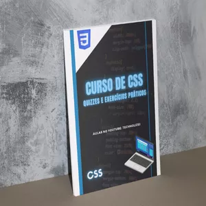 Imagem de capa para o Ebook CURSO COMPLETO CSS - Exercícios e Desafios (Aulas: YouTube Technolizei)