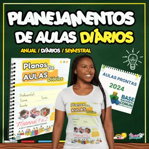 Imagem do curso PLANEJAMENTOS DE AULAS DIÁRIOS - MATERNAL 1 E 2 📚⭐✏️