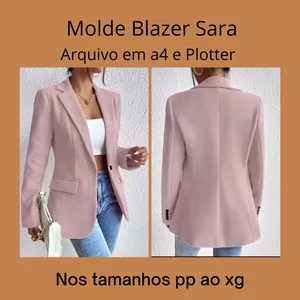 Imagem de capa para o Ebook Molde Blazer Sara 