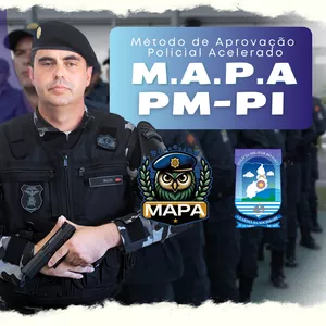 Imagem do curso MAPA PMPI: Método de Aprovação Policial Acelerado na Polícia Militar do Piauí