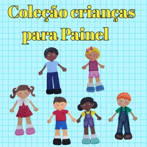 Imagem de capa para o Ebook molde de crianças para painel