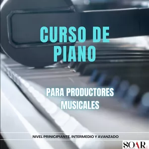 Imagen de portada para Curso online CURSO DE PIANO PARA PRODUCTORES MUSICALES