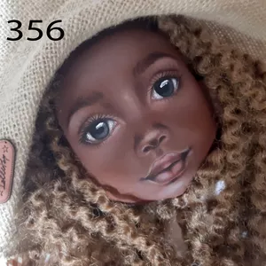 Pintura Realista em boneca de pano estêncil numero 356 >