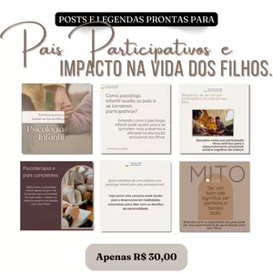 Imagem de capa para o Curso online Pack de Pais Participativos e impacto na vida dos filhos.