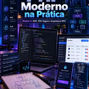 Imagem do curso PHP Moderno na Prática — Módulo 2: OOP, PDO Seguro e Arquitetura MVC
