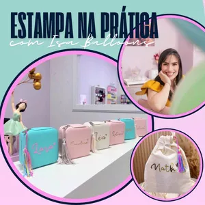 Imagem de capa para o Curso online Estampa na Prática com IsaBalloons