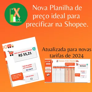 Imagem de capa para o Curso online Nova Planilha de Precificação para Shopee  - Aprenda a colocar preço correto - Atualizada 