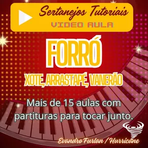 Imagem do curso Vídeo Aula Forro, Xote, Arrasta pé, Baião, Valerão Contem 15 Vídeo Aula Com Partituras transcritas por Evandro Furlan/HUrricane