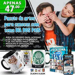 Imagem do curso Pacote de artes para canecas | Dia dos Pais