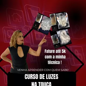 Imagem de Curso profissionalizante de Luzes Na Touca  criado por sarlete oliveira almeida na hotmart