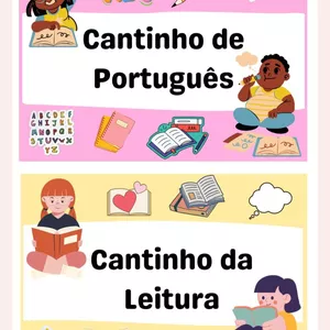 Imagem de capa para o Ebook Fichas organizadoras de espaço (cantinhos das matérias)