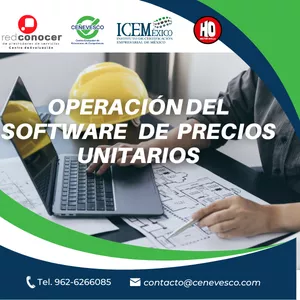 Imagen de portada para Curso online Operación del software de precios unitarios