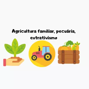 Imagem de capa para o Ebook Atividade 6º - Agricultura, pecuária, extrativismo