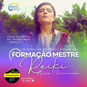 Mestre Reiki Aura Iluminada: Formação Completa em Terapia Reiki Usui [+ Bônus de Técnicas com Meditação &amp; Cristais]