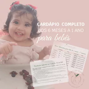 Imagem de capa para o Curso online Cardápio Completo para bebês dos 6 meses a 1 ano