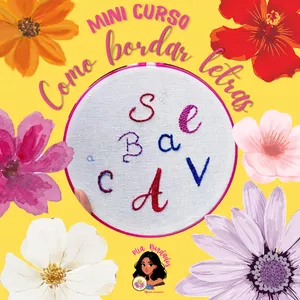 Imagem do curso Aprenda Bordar Letras à Mão do Zero (Para Iniciantes)