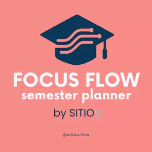 Imagen de portada para Ebook FocusFlow Semester Planner — Ecosistema Sitiou Flow