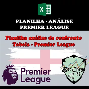 Imagem principal do produto Planilha - Análise de confrontos / Premier League