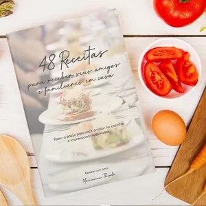 Imagem de capa para o Ebook Receba em casa com as MELHORES receitas!
