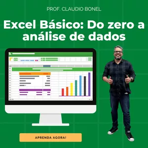 Imagem de capa para o Ebook Excel Básico: Do zero a análise de dados
