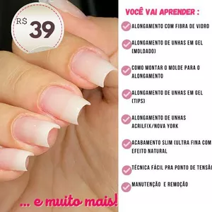 Alongamento de fibra de vidro por Floripa Cursos