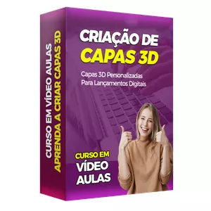 Imagem de capa para o Curso online Criação de Capas 3D