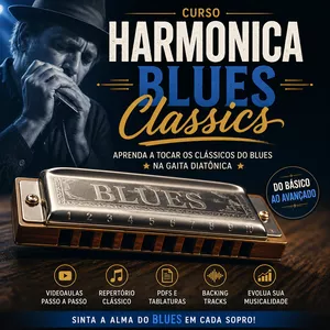 Imagem do curso Clássicos do Blues na Gaita / Harmonica Blues Classics