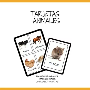 Imagen de portada para Ebook Flashcards animales - CASTELLANO