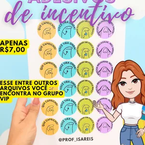 Imagem de capa para o Ebook ADESIVOS DE INCENTIVO 