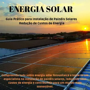 Imagem de capa para o Ebook Guia Prático para Instalação de Painéis Solares e Redução de Custos de Energia
