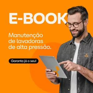 Imagem de capa para o Ebook E-book - manutenção de lavadoras de alta pressão