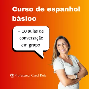 Imagen de portada para Curso online Curso de espanhol básico + conversação
