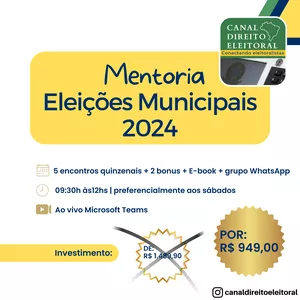 Imagem de capa para o Serviço online MENTORIA PRÁTICA ELEIÇÕES MUNICIPAIS 2024