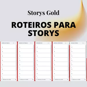Imagem de capa para o Curso online STORY GOLD