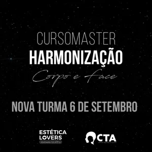 Imagem de capa para o Evento presencial CURSOMASTER | HARMONIZAÇÃO CORPO E FACE