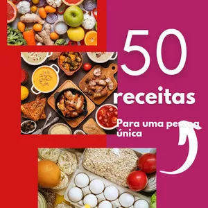 Imagem de capa para o Ebook Top 50 receitas para alguem so 