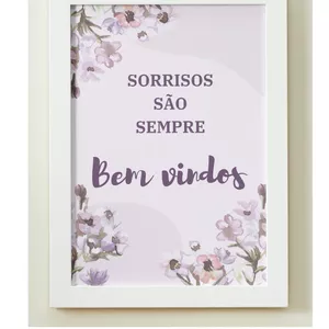 Imagem de capa para o Ebook Poster A3 - Sorrisos são sempre bem vindos 