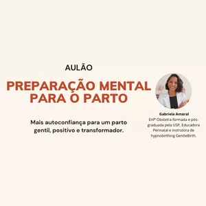 Imagem de capa para o Curso online Preparação mental para o parto