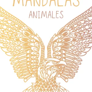 Imagen de portada para Ebook Libro para colorear y relajarte. Mándalas de animales.