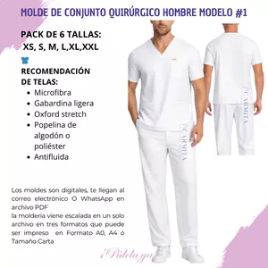 Imagen de portada para Ebook MOLDE DE CONJUNTO QUIRÚRGICO HOMBRE MODELO #1