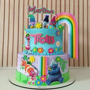 Imagem de capa para o Curso online Topo de bolo Trolls (Arquivo de corte)