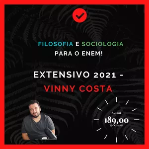 Imagem principal do produto Extensivo 2021 - Filo/Socio - Vinny Costa 