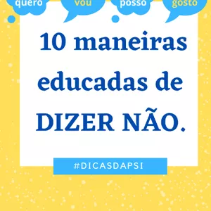 Imagem de capa para o Ebook Manual 10 Maneiras Educadas de Dizer NÃO