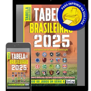 Imagem de capa para o Ebook Guia Tabela do Brasileirão 2025