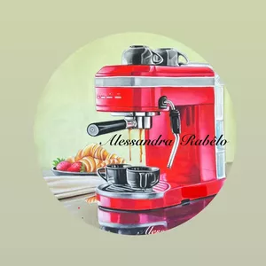 Cafeteira Vermelha 
