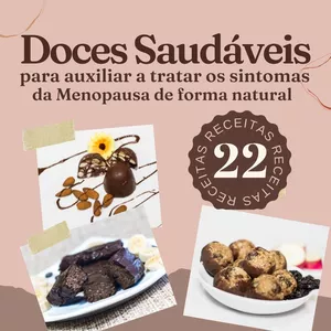 Imagem de capa para o Ebook 22 Receitas Doces para Vencer a Menopausa