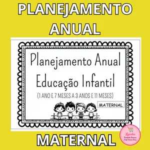 Imagem de capa para o Ebook PLANEJAMENTO ANUAL EDUCAÇÃO INFANTIL – MATERNAL