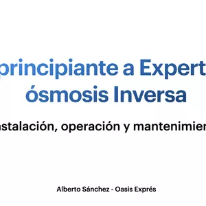 Imagen de portada para Curso online Curso de Ósmosis inversa: De principiante a experto.