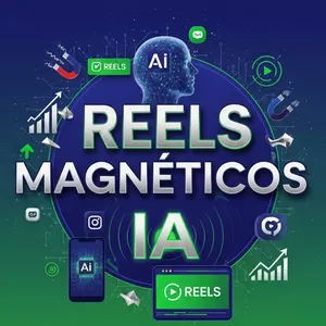 Imagem de capa para o Ebook Reels Magnéticos IA