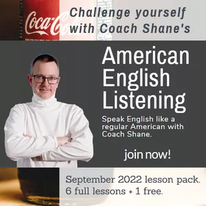 Cover image for Online course Coach Shane's American English Listening - September 2022